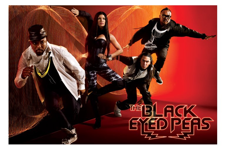 Black Eyed Peas Neon Maxi Poster