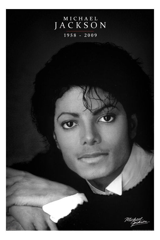 Michael Jackson Black And White Commemorative Maxi Poster