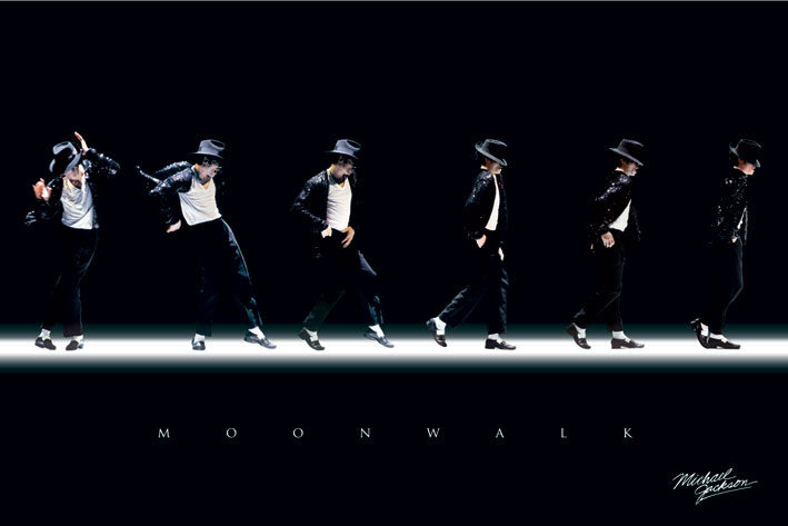 Michael Jackson Moonwalk Maxi Poster Blockmount