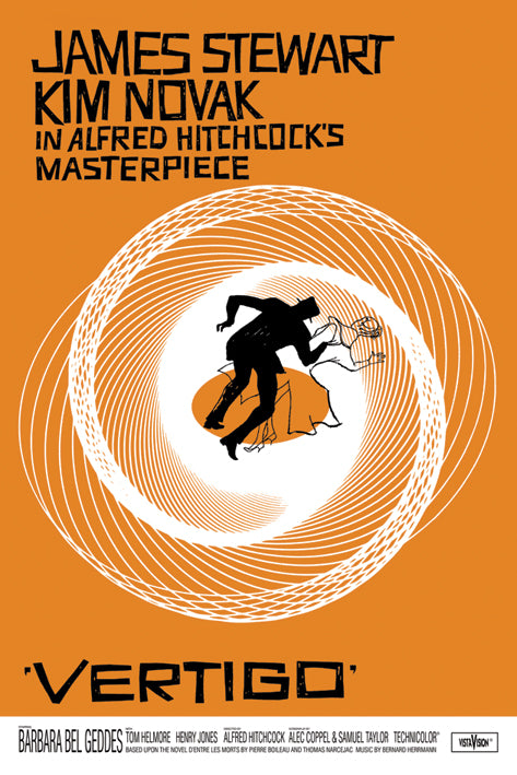 Vertigo Alfred Hitchcock 30x40cm Movie Print