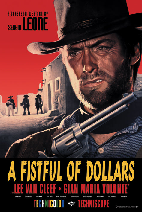 A Fistful Of Dollars Film Score Maxi Poster
