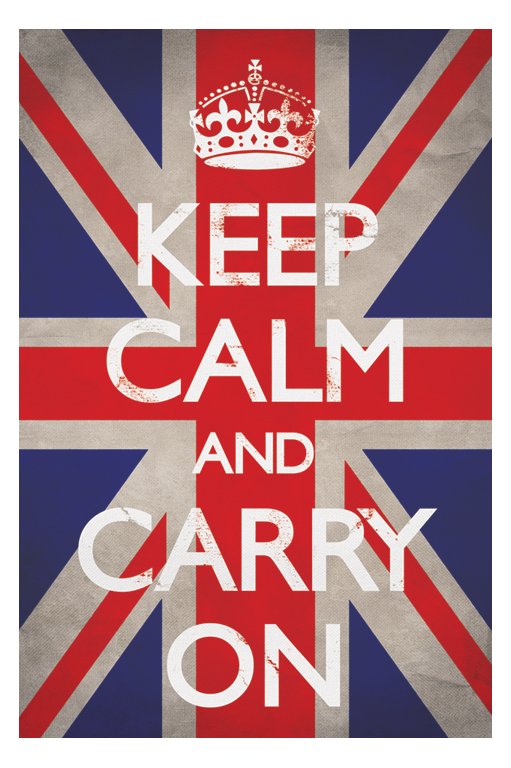 Keep Calm And Carry On Union Jack Maxi Poster