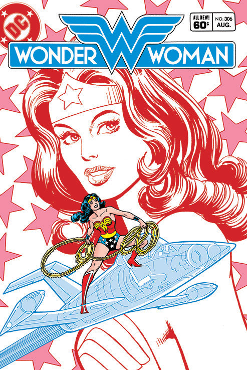 Wonder Woman Pink Maxi Poster Blockmount