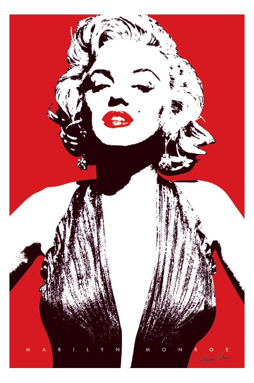 Marilyn Monroe Red Maxi Poster