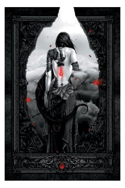 Nekro Kunoichi Fantasy Art Maxi Poster Blockmount