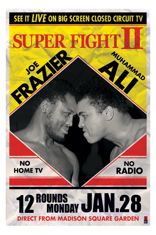 Muhammad Ali vs Joe Frazier Super Fight 11 Maxi Poster