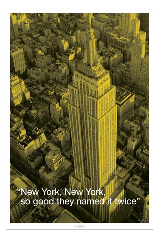 New York City Quote Maxi Poster