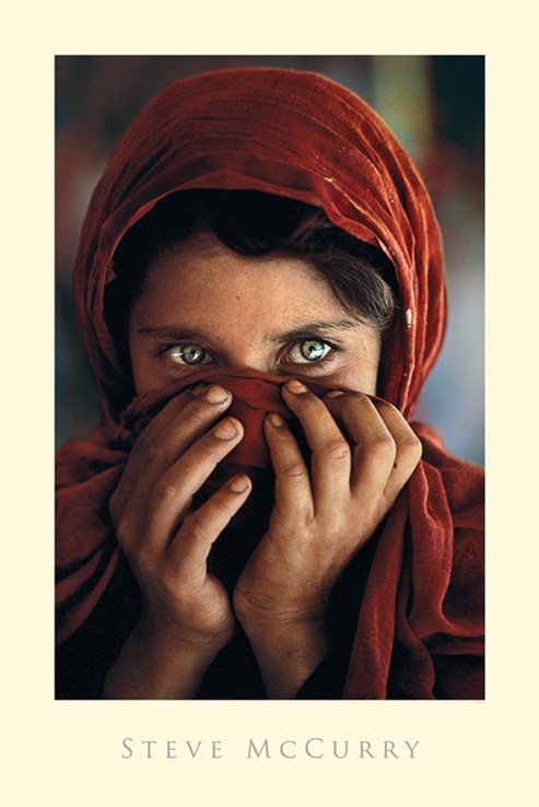 Afghan Girl Steve McCurry Colour Maxi Poster