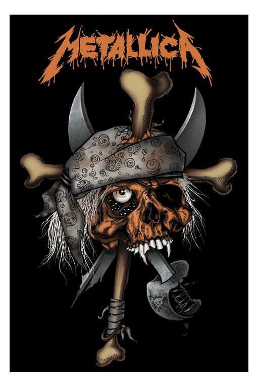 Metallica Pirate Skull Maxi Poster