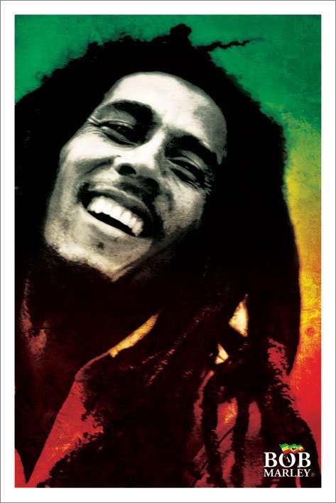 Bob Marley Paint Maxi Poster