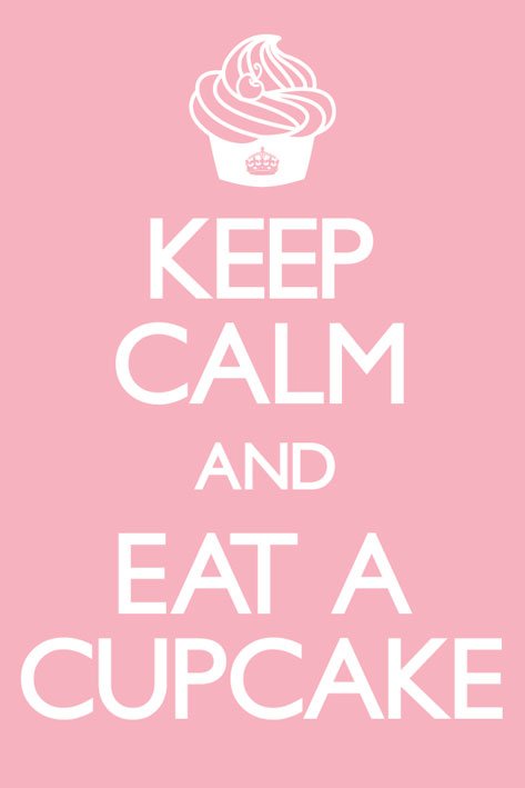 Keep Calm And Eat A Cupcake Maxi Poster
