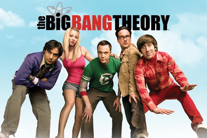 The Big Bang Theory Cast Blue Sky Maxi Poster