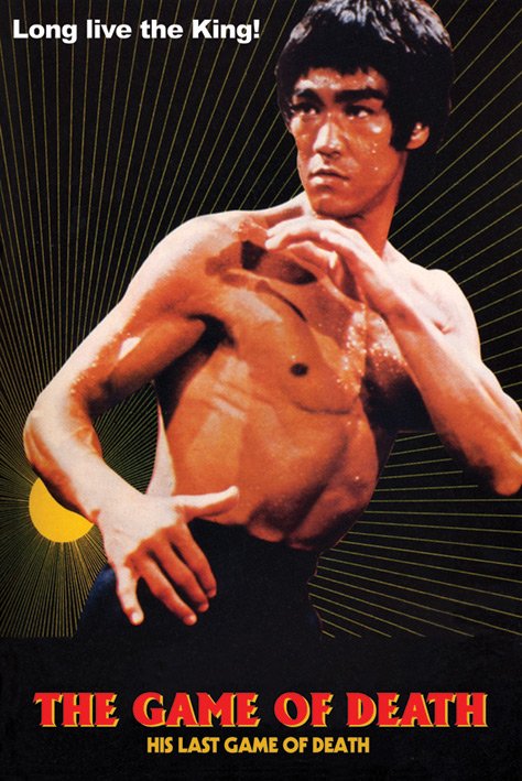 Bruce Lee The Game Of Death Black Maxi Poster