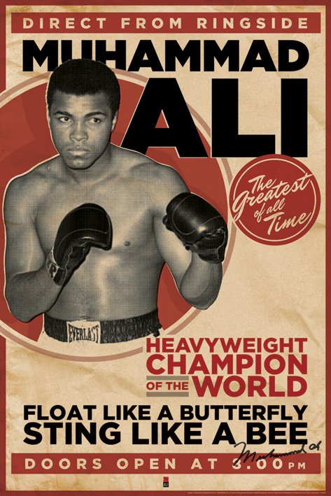 Muhammad Ali Vintage Maxi Poster