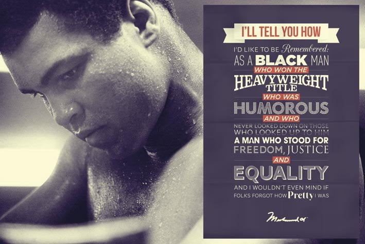Muhammad Ali Quote Maxi Poster