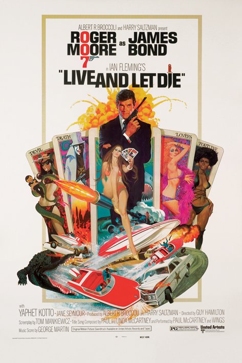James Bond Live And Let Die Portrait Maxi Poster