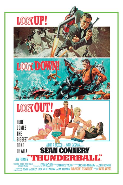 James Bond Thunderball Portrait Maxi Poster