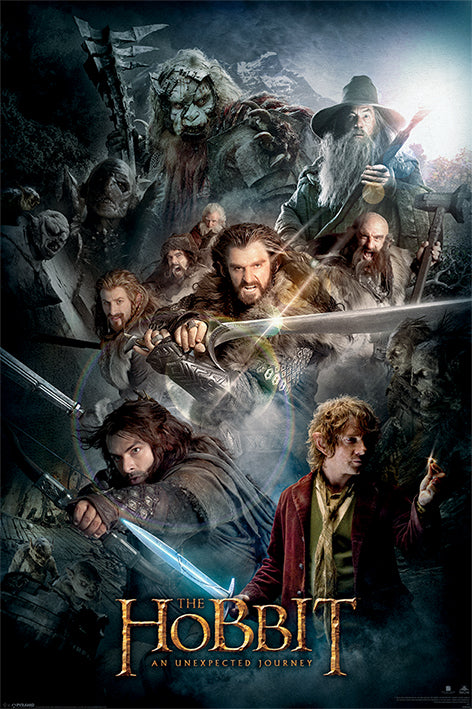 The Hobbit An Unexpected Journey Dark Montage Maxi Poster