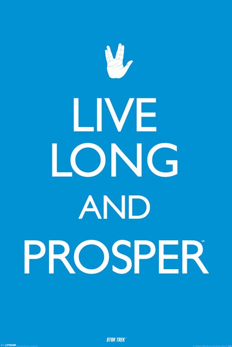 Star Trek Live Long And Prosper Maxi Poster