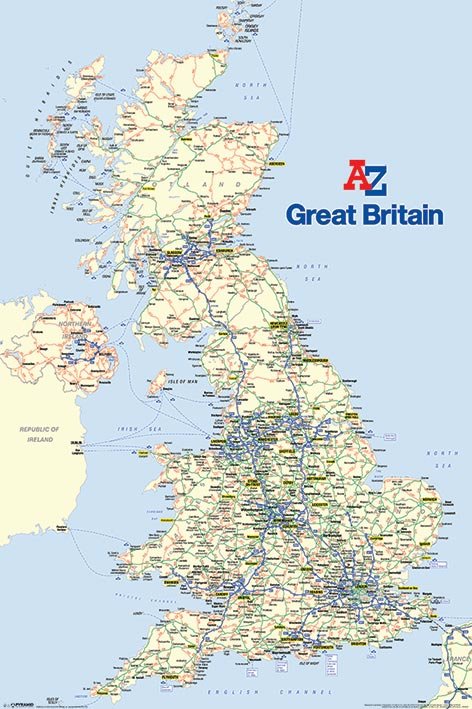 Great Britain A - Z Map