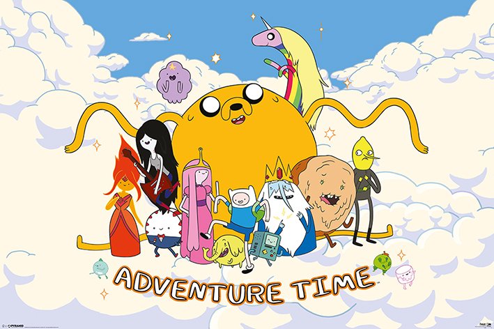 Adventure Time Cloud Kids Cartoon Maxi Poster