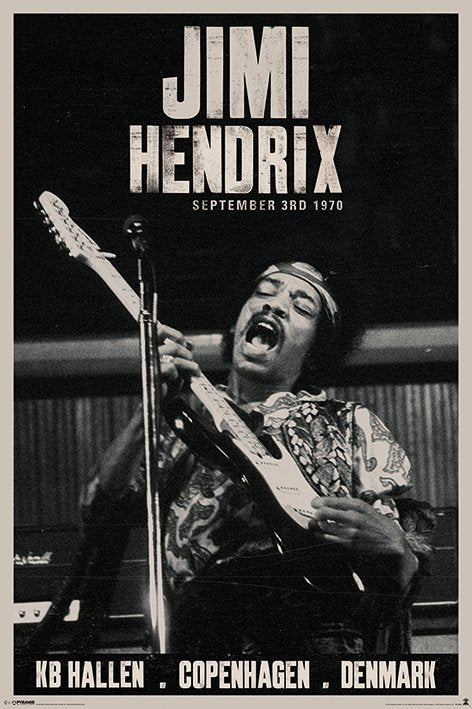 Jimi Hendrix Copenhagen Maxi Poster