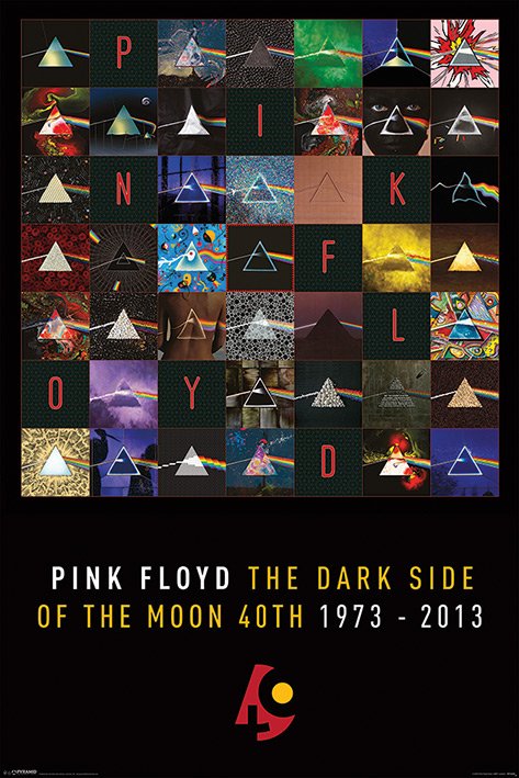 Pink Floyd Dark Side Of The Moon 40th Anniversary Portrait Poster