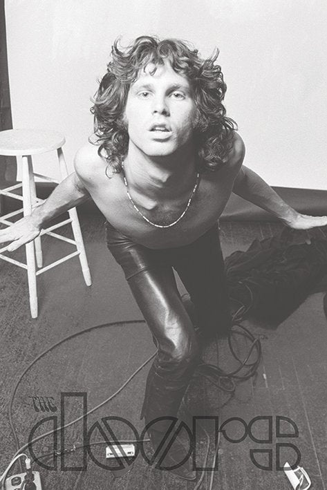 The Doors Jim Morrison Black And White Maxi Poster