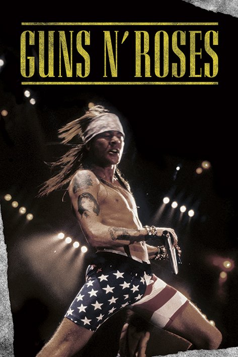 Guns N' Roses Axl Rose Shorts Maxi Poster