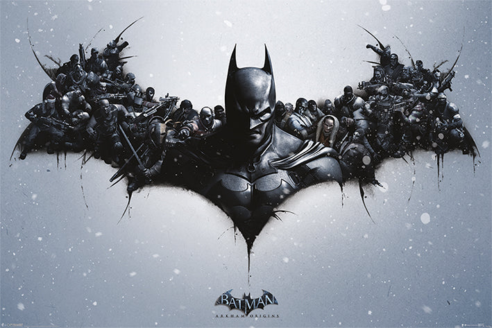 Batman Arkham Origins Bats Logo Maxi Poster