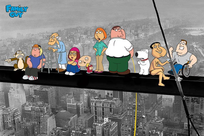 Family Guy On A Skyscraper Maxi Poster