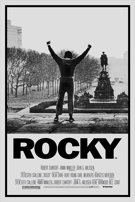 Rocky Movie Sylvester Stallone Film Score Maxi Poster