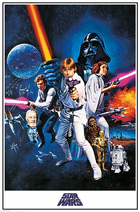 Star Wars A New Hope Portrait Film Score Maxi Poster