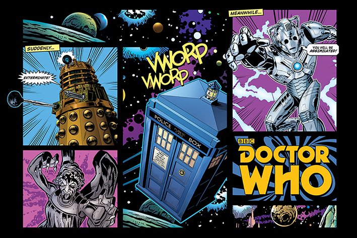 Doctor Who Comic Layout Maxi Poster