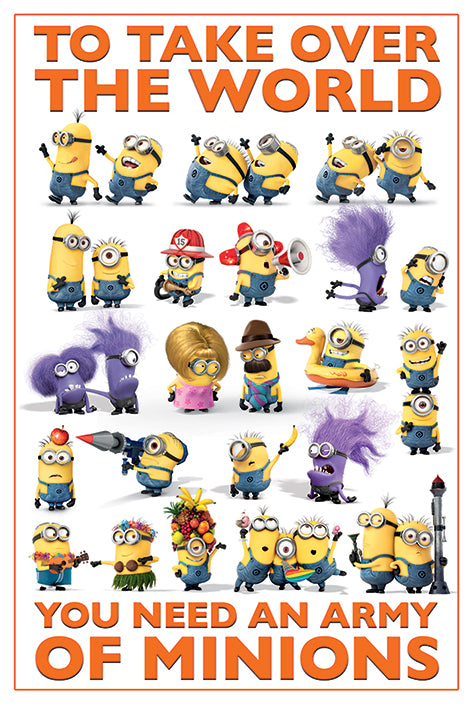 Despicable Me 2 To Take Over The World Maxi Poster