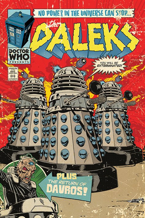 Doctor Who Daleks Comic Cover Maxi Poster