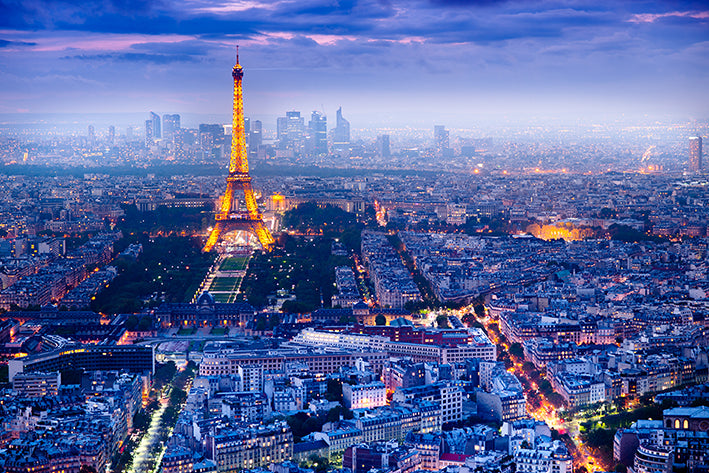 Paris Panoramic View Colour Maxi Poster