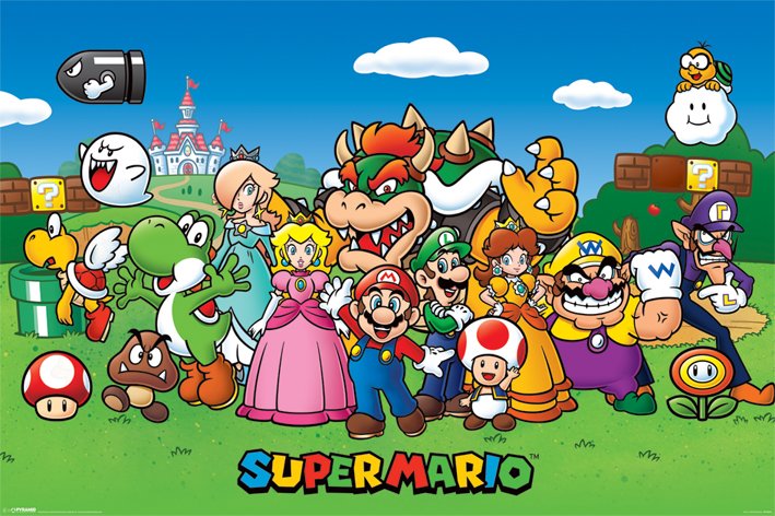 Nintendo Super Mario Cast #2 Maxi Poster