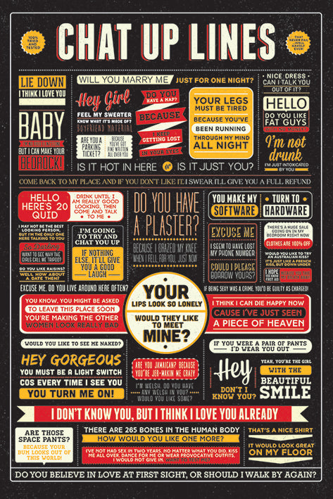 Chat Up Lines Maxi Poster