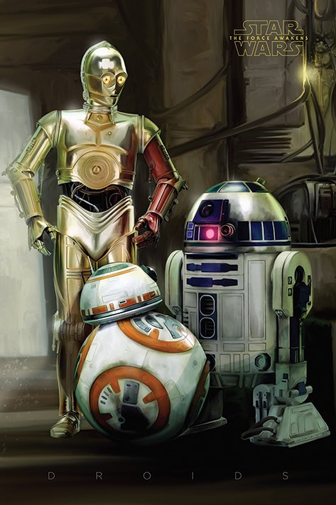 Star Wars Episode VII The Force Awakens Droids Maxi Poster