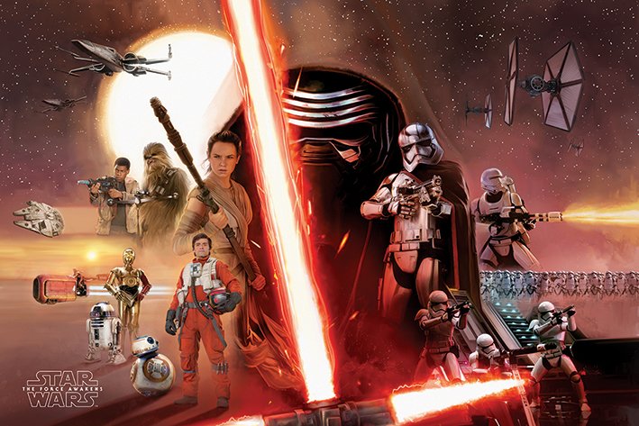 Star Wars Episode VII The Force Awakens Galaxy Maxi Poster