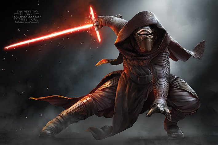Star Wars Episode VII The Force Awakens Kylo Ren Crouch Maxi Poster