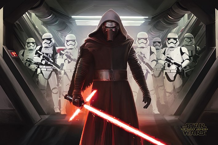 Star Wars Episode VII The Force Awakens Kylo Ren & Stormtroopers Maxi Poster