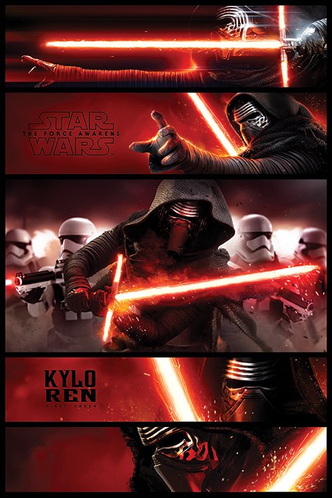 Star Wars Episode VII The Force Awakens Kylo Ren Panels Maxi Poster