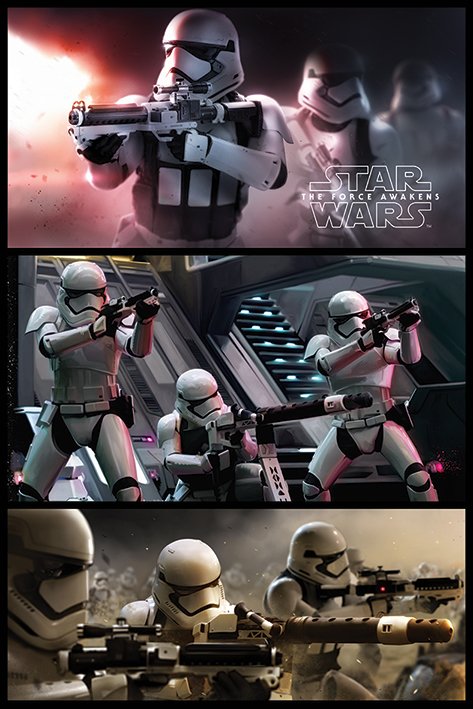 Star Wars Episode VII The Force Awakens Stormtrooper Panels Maxi Poster
