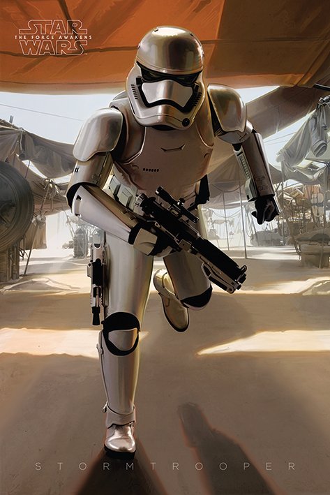 Star Wars Episode VII The Force Awakens Stormtrooper Running Maxi Poster
