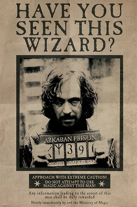 Harry Potter Wanted Sirius Black Maxi Poster