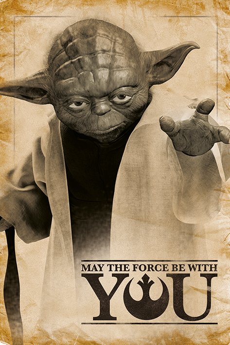 Star Wars Yoda May The Force Be With You Maxi Poster
