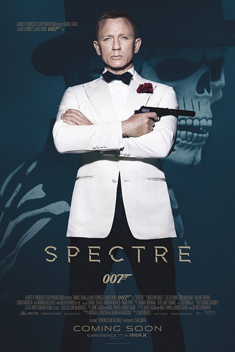 James Bond Spectre Skull Maxi Poster