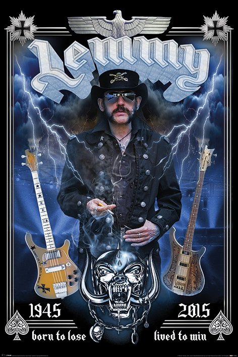 Lemmy Born To Lose Lived To Win Maxi Poster